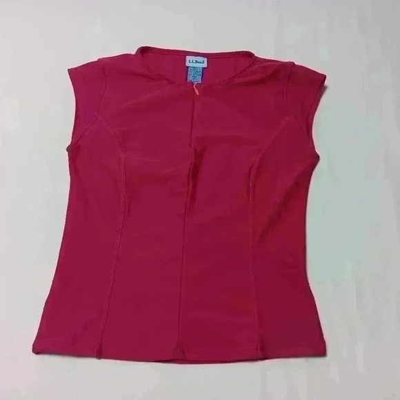 Llbean 1/2 zip sleeveless tank top. Ladies  Size 4 - Picture 1 of 5